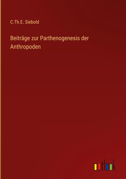 Produktbild: Beitr&auml;ge zur Parthenogenesis der Anthropoden