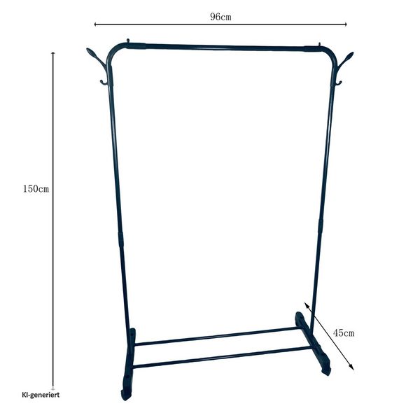 Produktbild: HTI-Living Kleiderst&auml;nder mit Rollen Rollgarderobe f&uuml;r Schlafzimmer oder Flur