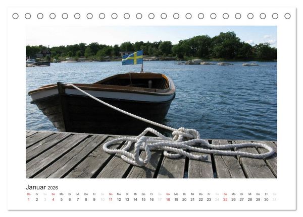 Produktbild: Stockholmer Sch&auml;rengarten (Tischkalender 2026 DIN A5 quer), CALVENDO Monatskalender