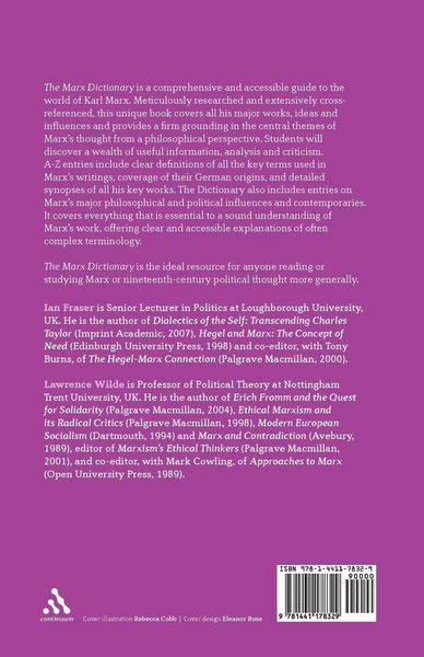 Produktbild: The Marx Dictionary