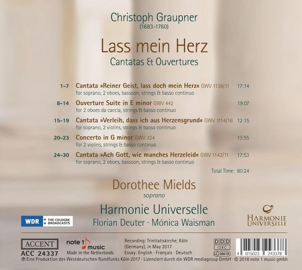 Produktbild: Lass Mein Herz: Cantatas & Overtures