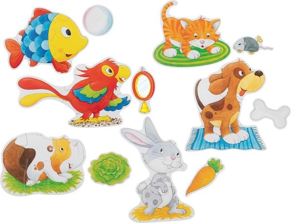 Produktbild: Puzzleset Haustiere