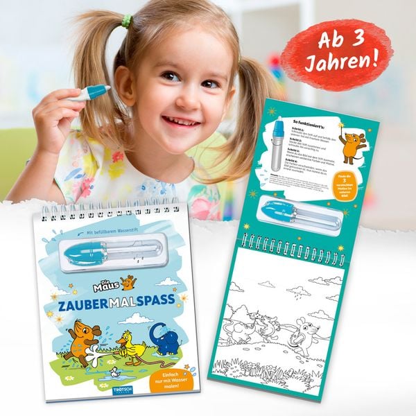 Produktbild: Tr&ouml;tsch Die Maus Zaubermalspa&szlig; mit Wasserstift