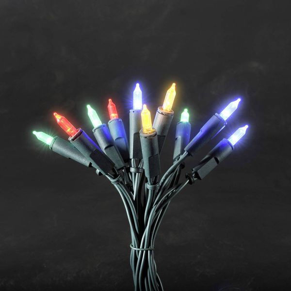 Produktbild: Konstsmide 6303-500 Mini-Lichterkette Innen netzbetrieben Anzahl Leuchtmittel 50 LED Mehrfarbig Beleuchtete L&auml;nge: 7.35 m