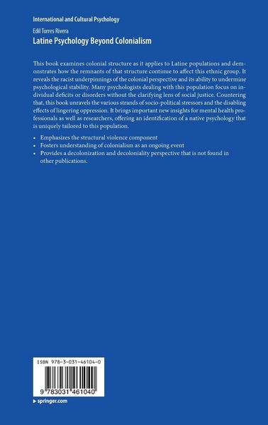 Produktbild: Latine Psychology Beyond Colonialism