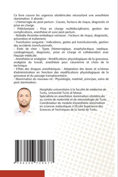 Produktbild: Les bases d'anesth&eacute;sie r&eacute;animation obst&eacute;tricale