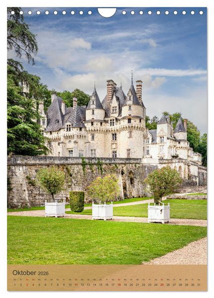 Produktbild: Die Schl&ouml;sser im Loiretal (Wandkalender 2026 DIN A4 hoch), CALVENDO Monatskalender