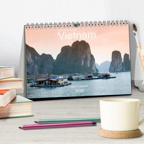 Produktbild: Vietnam - Momente einer Reise (Tischkalender 2026 DIN A5 quer), CALVENDO Monatskalender