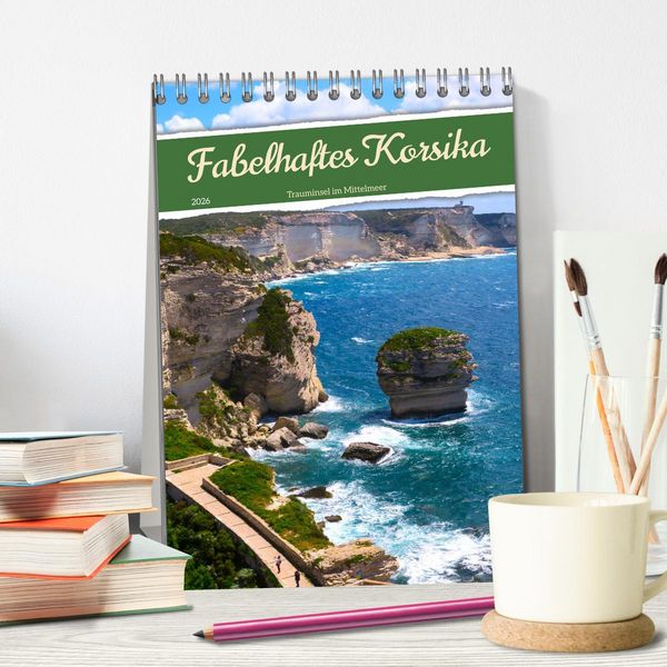 Produktbild: Fabelhaftes Korsika - Trauminsel im Mittelmeer (Tischkalender 2026 DIN A5 hoch), CALVENDO Monatskalender