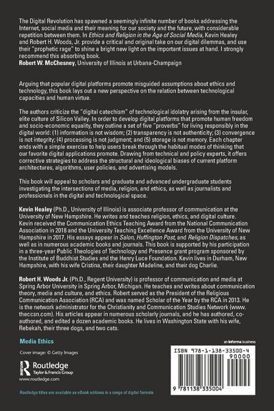 Produktbild: Ethics and Religion in the Age of Social Media