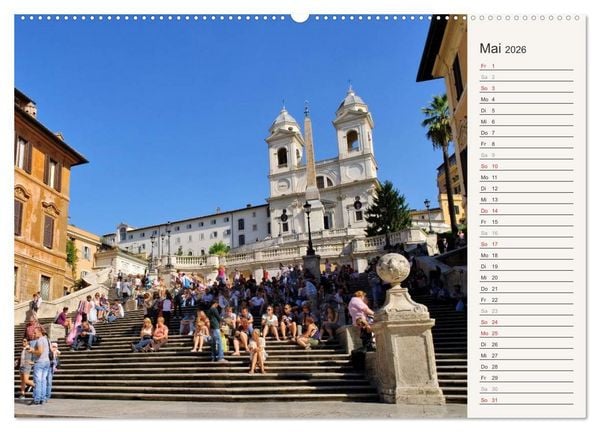 Produktbild: Rom - Die Ewige Stadt (hochwertiger Premium Wandkalender 2026 DIN A2 quer), Kunstdruck in Hochglanz