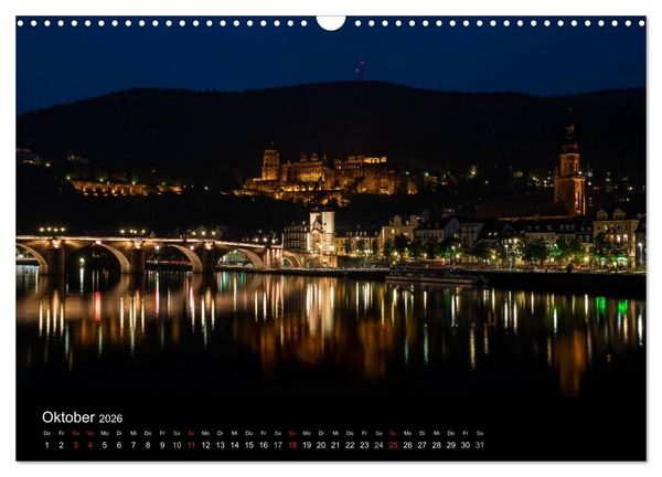 Produktbild: Heidelberger Stadtansichten (Wandkalender 2026 DIN A3 quer), CALVENDO Monatskalender