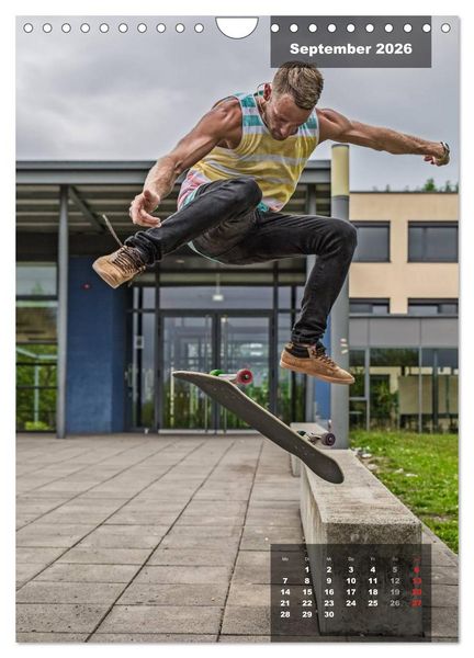 Produktbild: Mit dem Skateboard unterwegs (Wandkalender 2026 DIN A4 hoch), CALVENDO Monatskalender