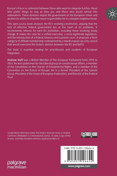 Produktbild: Constitutional Change in the European Union