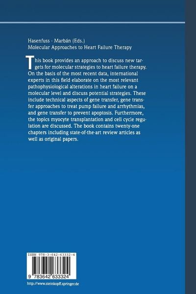 Produktbild: Molecular Approaches to Heart Failure Therapy