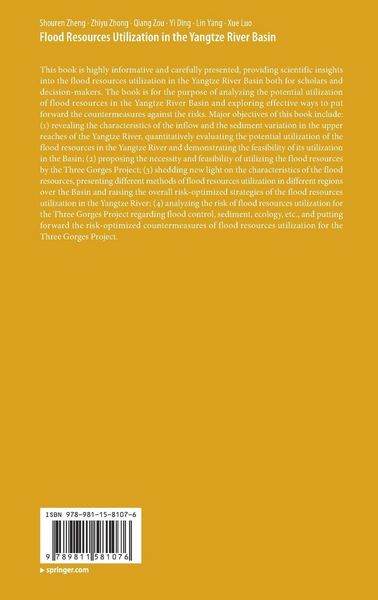 Produktbild: Flood Resources Utilization in the Yangtze River Basin