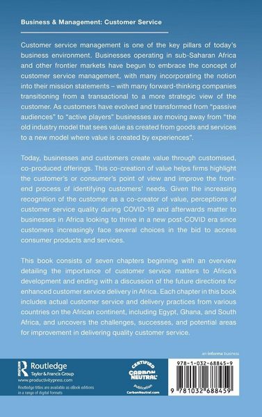 Produktbild: Customer Service Delivery in Africa