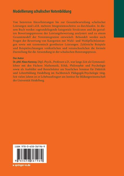 Produktbild: Modellierung schulischer Notenbildung