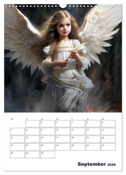 Produktbild: Die reine Sch&ouml;nheit der Engel (Wandkalender 2026 DIN A3 hoch), CALVENDO Monatskalender