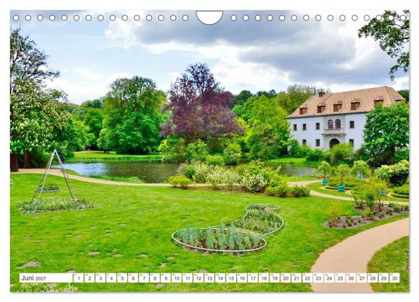 Produktbild: F&uuml;rst-P&uuml;ckler-Park und Schloss &ndash; Bad Muskau (Wandkalender 2027 DIN A4 quer), CALVENDO Monatskalender