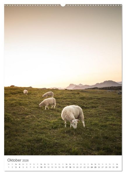 Produktbild: Die Lofoten &ndash; Landschaftsfotografien aus Nordnorwegen (hochwertiger Premium Wandkalender 2026 DIN A2 hoch), Kunstdruck in Hochglanz