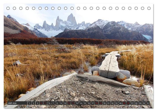 Produktbild: Patagonien - Parques Torres del Paine und Los Glaciares (Tischkalender 2026 DIN A5 quer), CALVENDO Monatskalender
