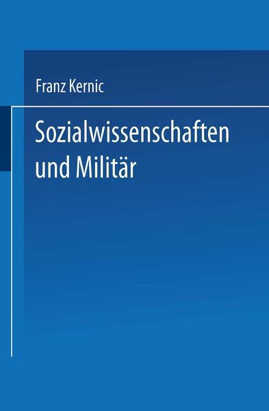 Produktbild: Sozialwissenschaften und Milit&auml;r
