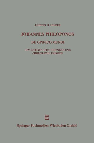 Produktbild: Johannes Philoponos