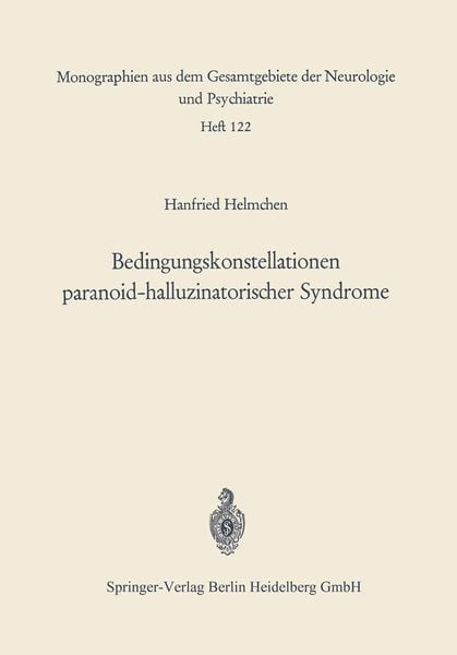 Produktbild: Bedingungskonstellationen paranoid-halluzinatorischer Syndrome