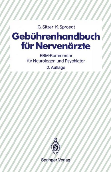 Produktbild: Geb&uuml;hrenhandbuch f&uuml;r Nerven&auml;rzte