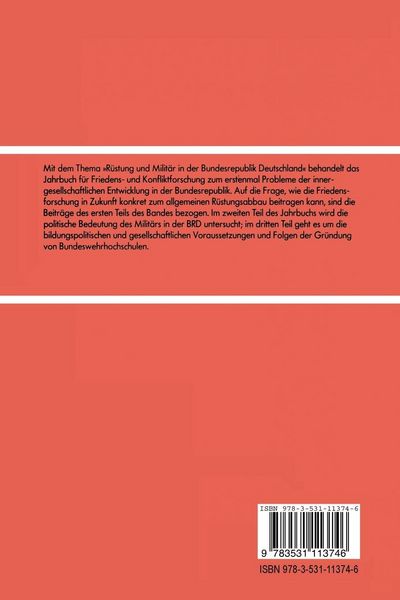Produktbild: R&uuml;stung und Milit&auml;r in der Bundesrepublik Deutschland