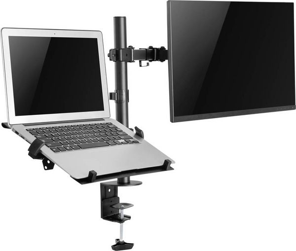 Produktbild: SpeaKa Professional SP-MM-302 Monitorhalterung 2 Display(s) 33,0 cm (13") - 81,3 cm (32") Schwarz Drehbar, H&ouml;henverstellbar, Neigbar, Schwenkbar