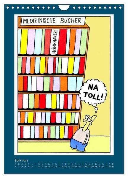 Produktbild: Na Toll! Comics von Martin Zak (Wandkalender 2026 DIN A4 hoch), CALVENDO Monatskalender