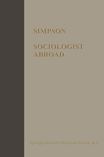 Produktbild: Sociologist Abroad