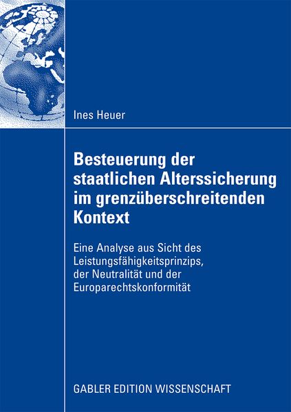 Produktbild: Besteuerung der staatlichen Alterssicherung im grenz&uuml;berschreitenden Kontext