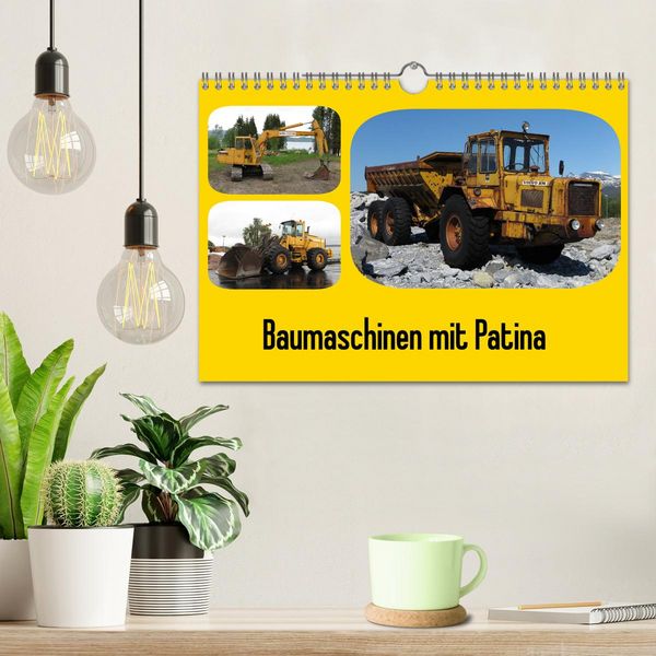Produktbild: Baumaschinen mit Patina (Wandkalender 2026 DIN A4 quer), CALVENDO Monatskalender