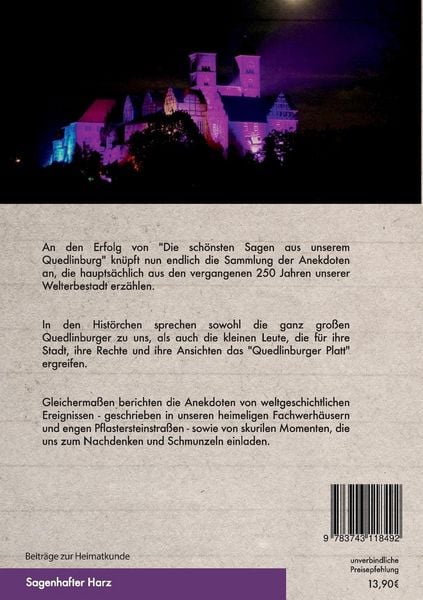 Produktbild: Quedlinburger Anekdoten