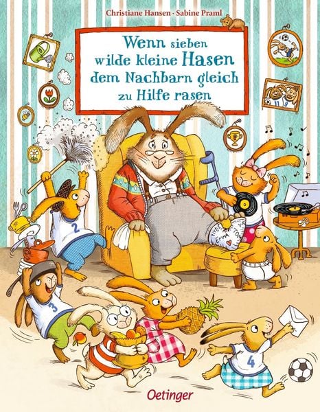 Produktbild: Wenn sieben wilde kleine Hasen dem Nachbarn gleich zu Hilfe rasen