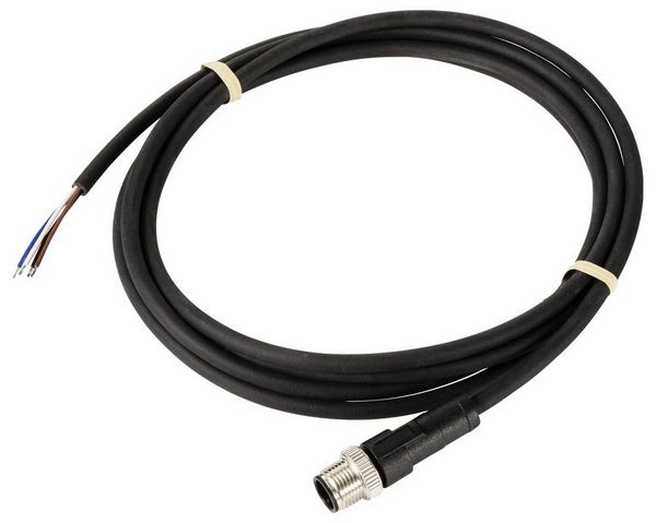 Produktbild: TRU COMPONENTS TC-12833024 Sensor-/Aktor-Anschlussleitung M12 Stecker, gerade 5 m Polzahl Sensoren: 4 1 St.