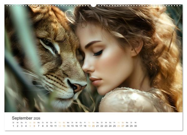 Produktbild: Magische Tierliebe (Wandkalender 2026 DIN A2 quer), CALVENDO Monatskalender