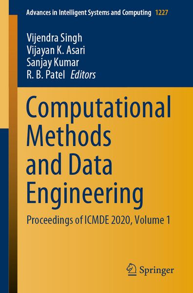 Produktbild: Computational Methods and Data Engineering
