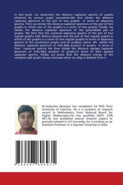 Produktbild: AN INTRODUCTION TO THE DISTANCE LAPLACIAN SPECTRA OF GRAPHS