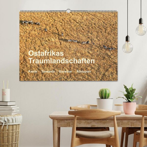 Produktbild: Ostafrikas Traumlandschaften. Kenia - Tansania - Sansibar - &Auml;thiopien (Wandkalender 2026 DIN A2 quer), CALVENDO Monatskalender