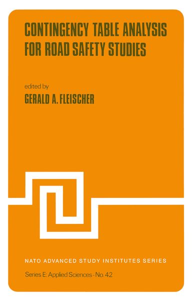 Produktbild: Contingency Table Analysis for Road Safety Studies