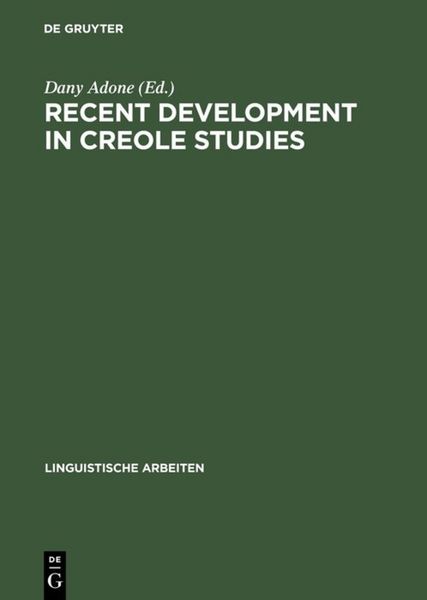 Produktbild: Recent Development in Creole Studies