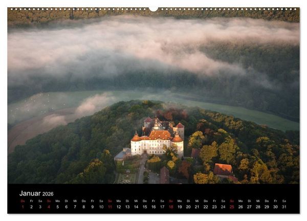Produktbild: Hohenlohe von oben (Wandkalender 2026 DIN A2 quer), CALVENDO Monatskalender