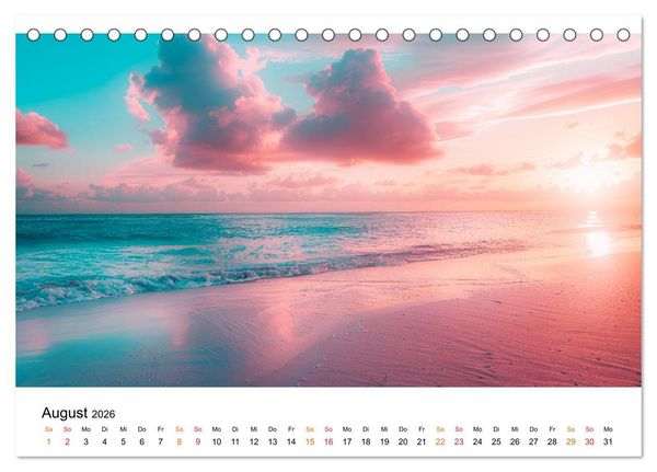 Produktbild: Maritim pur - Strandtr&auml;ume (Tischkalender 2026 DIN A5 quer), CALVENDO Monatskalender