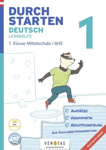 Produktbild: Durchstarten Deutsch 1. Klasse Mittelschule/AHS Lernhilfe