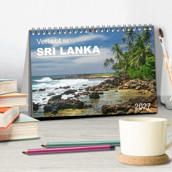 Produktbild: Verliebt in Sri Lanka (Tischkalender 2027 DIN A5 quer), CALVENDO Monatskalender