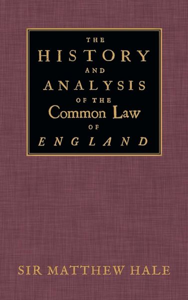 Produktbild: The History and Analysis of the Common Law of England